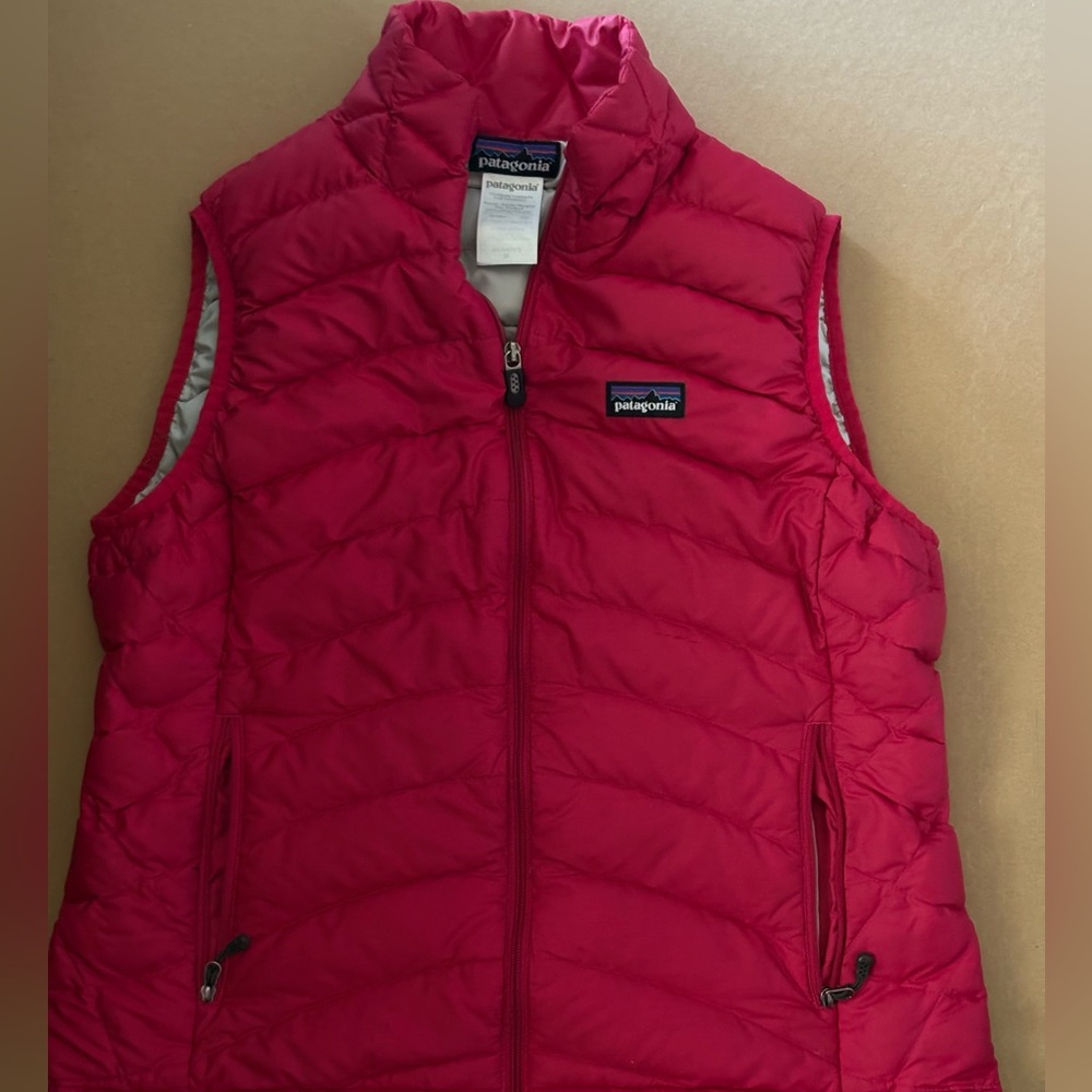 Patagonia Down Womans Vest Pink Size M